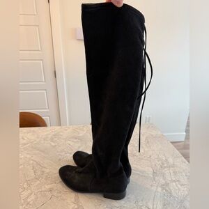 Black Over-the-Knee Suede like Boots (size 9)